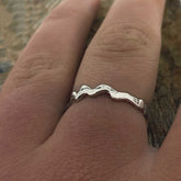 Simple twisty handmade ring